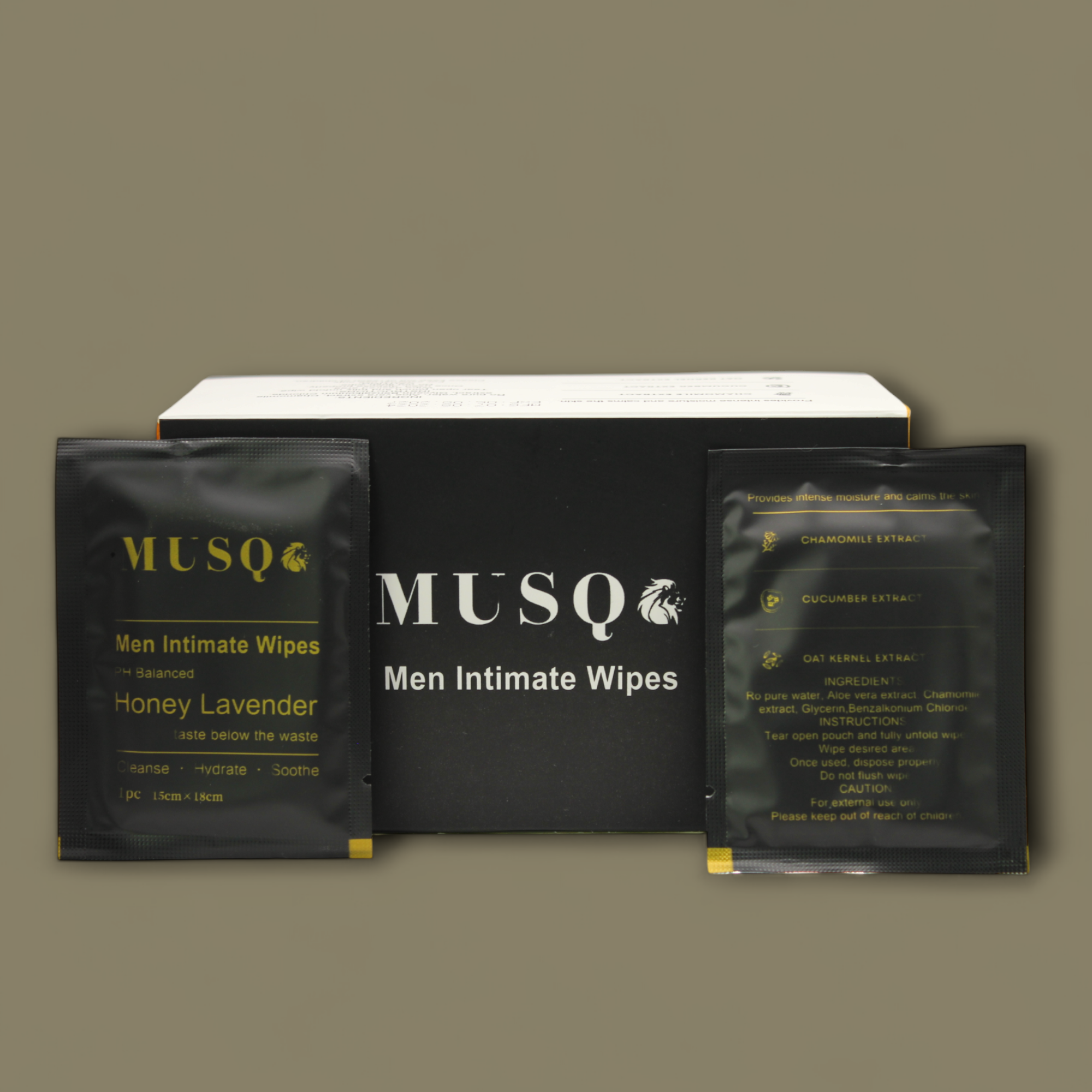 Men Intimate Wipes - Honey Lavender ( 30Pcs )